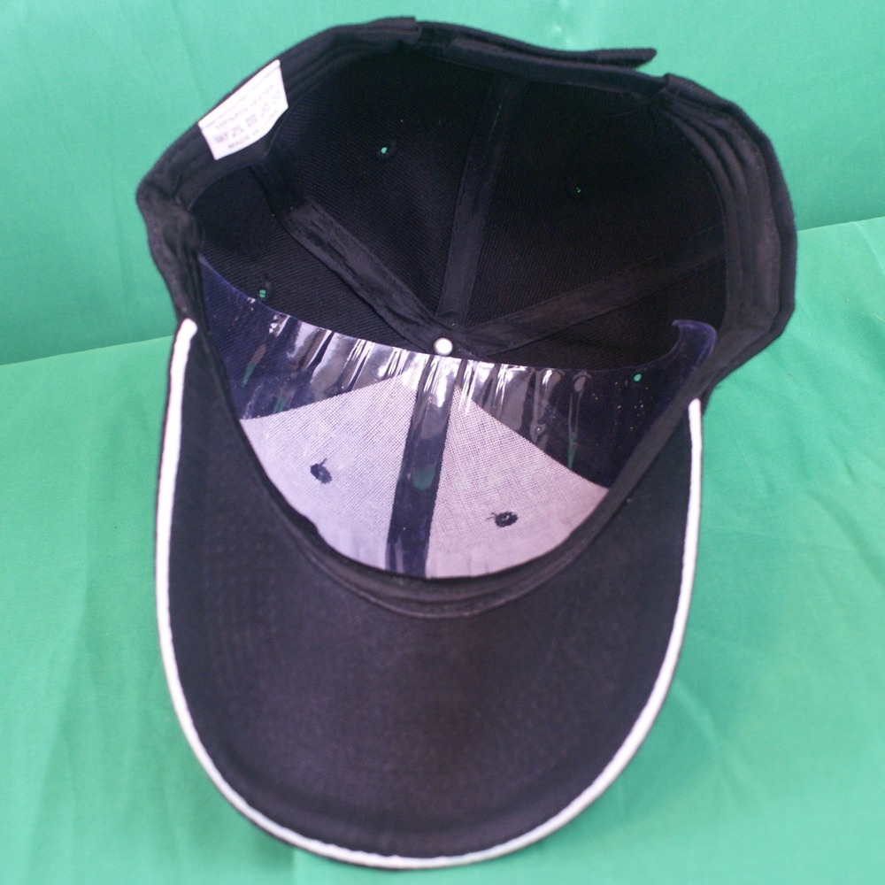 Department of Justice DOJ Seal Baseball Cap Black Adjustable Hat White Trim - Picture 7 of 8